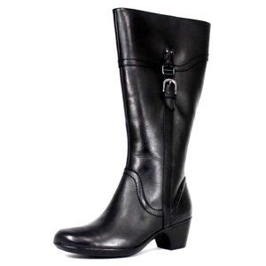 Clarks Ingalls Vicky II Wide Calf Leather Boots (size 8.5)